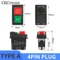 YH02A IP55 Electromagnetic Push Button Safety Switch – KLD28A KJD17A Push Button Switch Axl TYPE-A 4PIN PLUG 110 V