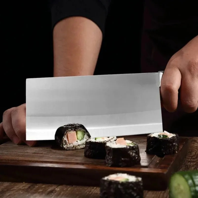 InLeung Hand Forged Cleaver Knife – Stainless Steel Chef Blade Chef Cleaver Knife Axl