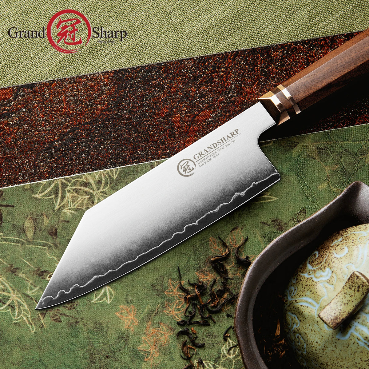 Grandsharp 5.5" Bunka Knife – ZDP-189 Steel & Wood Handle Bunka Kitchen Knife Axl