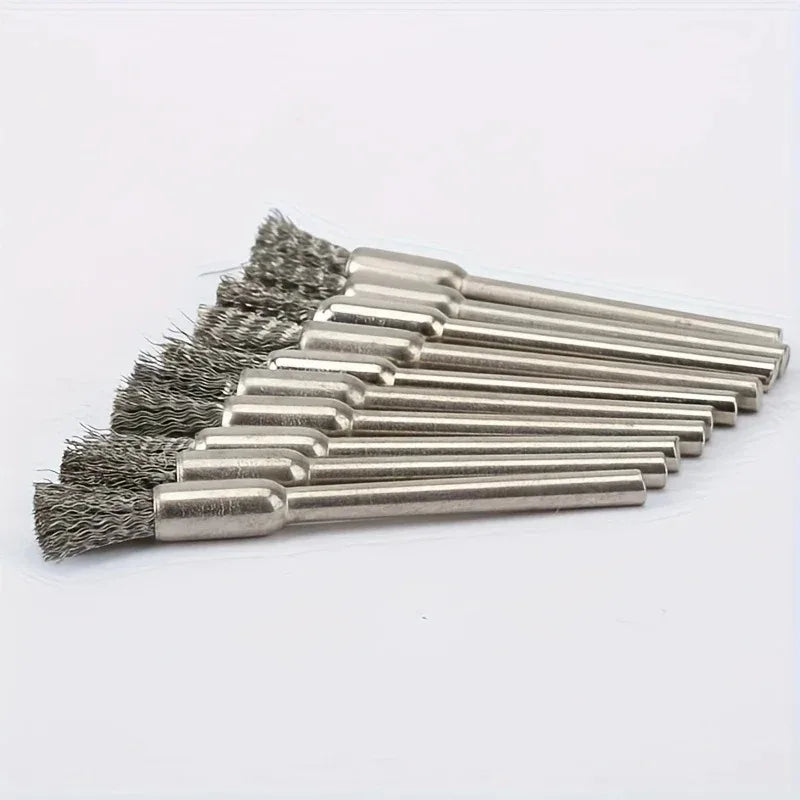 15-Pc Stainless Steel Wire Brush Set for Rotating Tools Wire Brush Set Axl