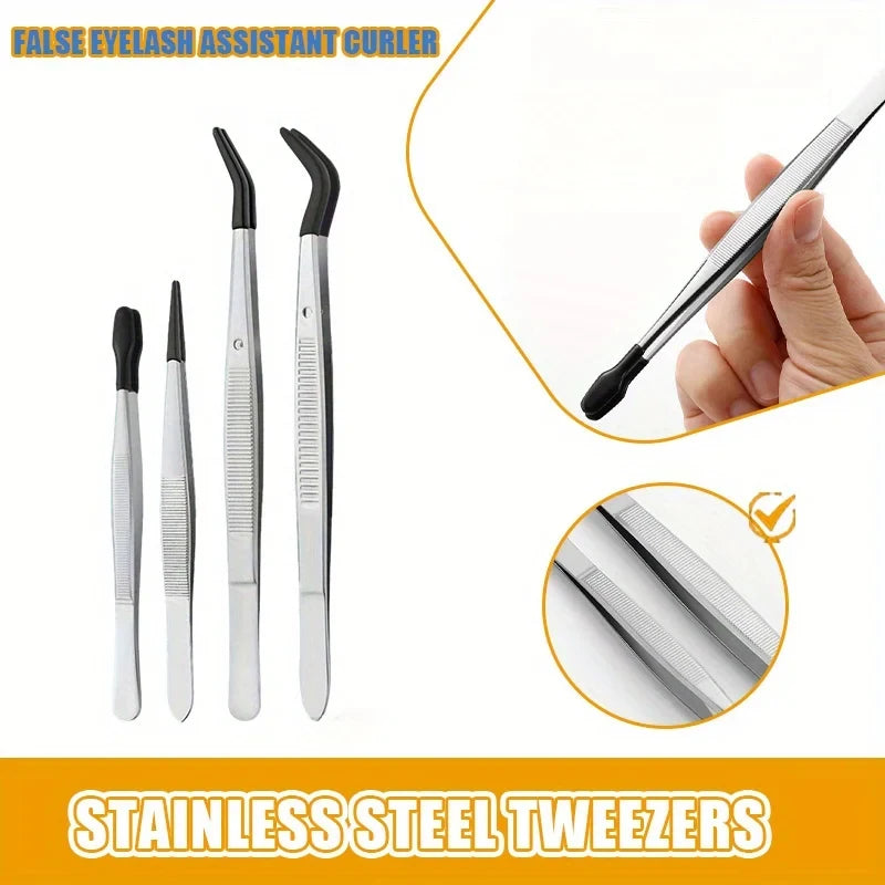 Precision Tweezers Set 1-5 PCS – Rubber Grip, Jewelry & DIY Precision Tweezers Set Axl