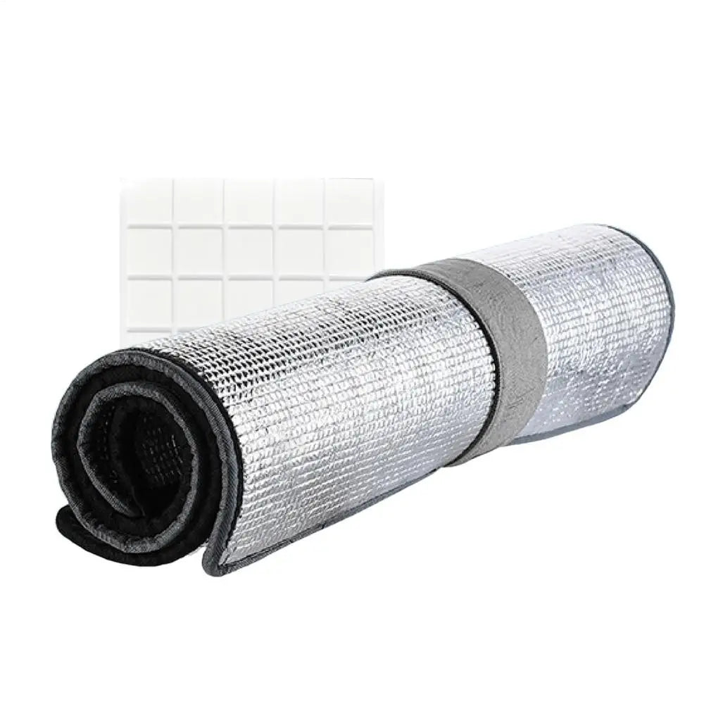 Double-Sided Aluminum Foil Window Insulation Film | Heat Shield Window Insulation Film Axl B 50x50CM adhesive