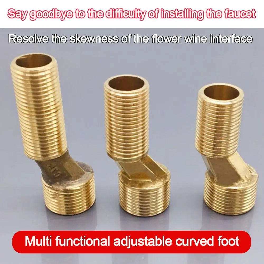 Angled Faucet Elbow Connector – Stainless Steel & Brass Fitting Faucet Elbow Fitting Axl