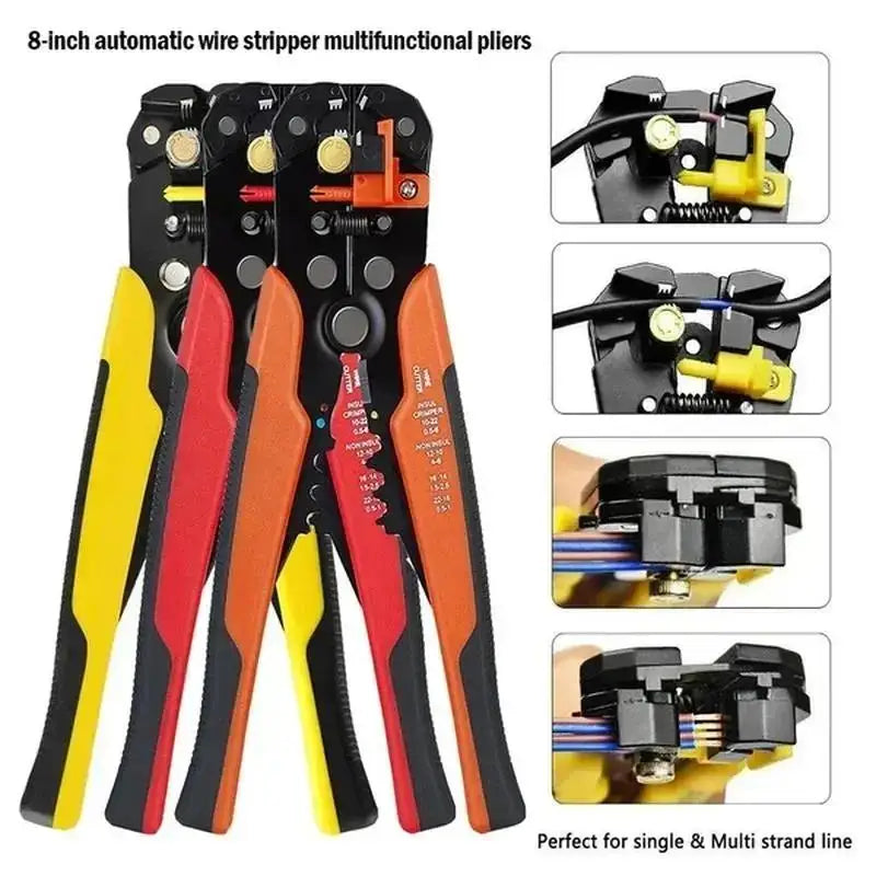 Automatic Wire Stripper Crimper & Cable Cutter 0.2–6.0mm² Wire Stripper Pliers Axl