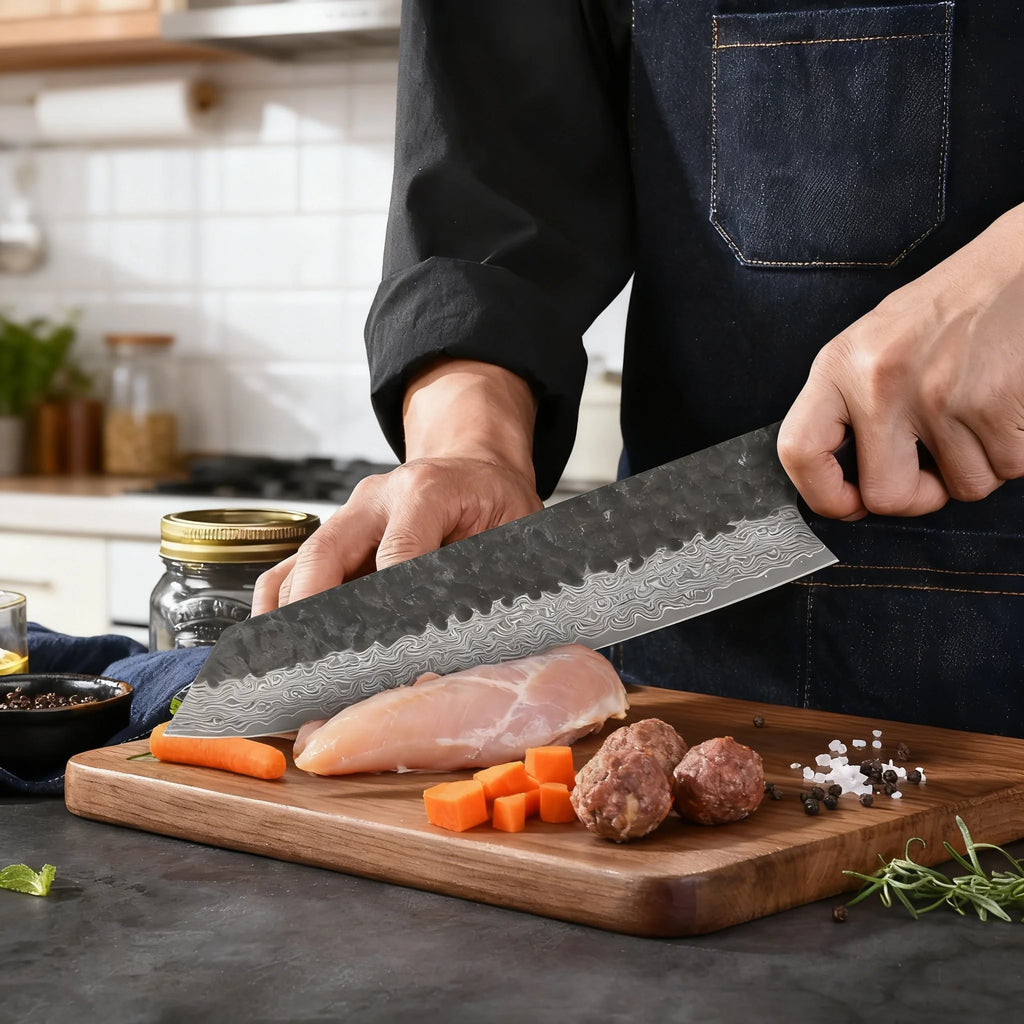 67-Layer Damascus Kiritsuke Chef Knife – Forged Steel 20.5cm Damascus Chef Knife Axl