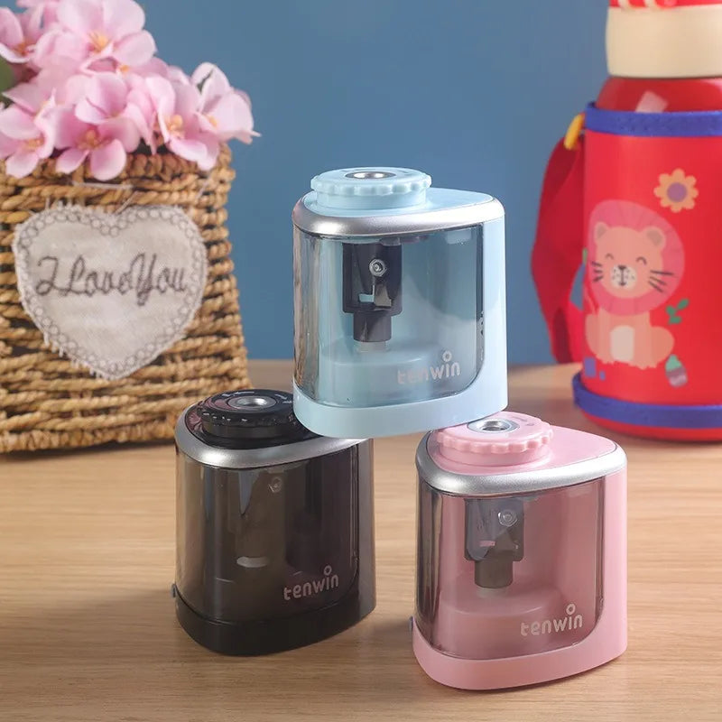 Electric Pencil Sharpener Touch Switch – 6-8mm & Color Pencils Electric Pencil Sharpener Axl
