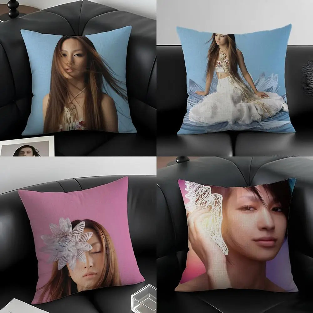 Mika Nakashima Linen Cushion Cover – Sofa, Bed & Chair Décor Decorative Cushion Cover Axl