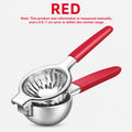 Uwhise Stainless Steel Lemon Squeezer & Manual Citrus Juicer Manual Citrus Juicer Axl Red