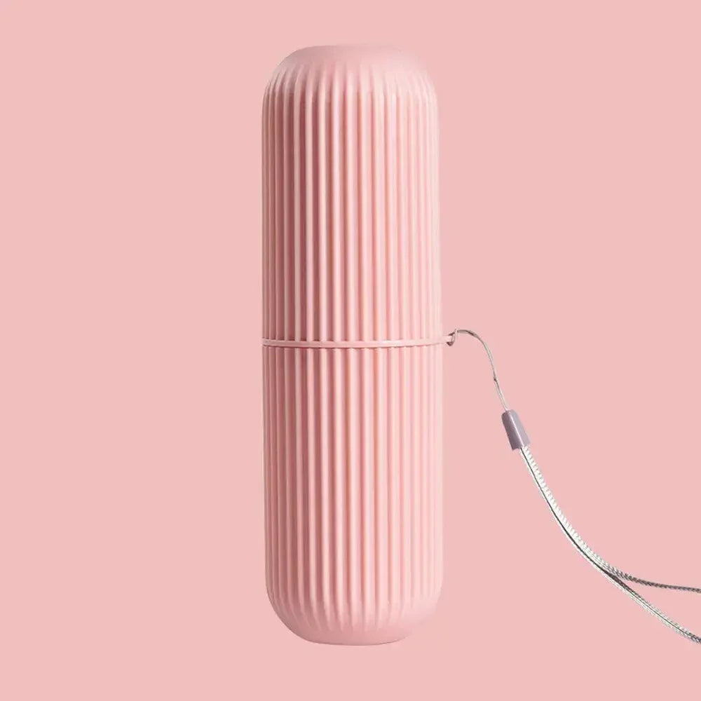 Portable Travel Toothbrush Storage Case – Eco-Friendly PP Toothbrush Travel Case Axl Pink
