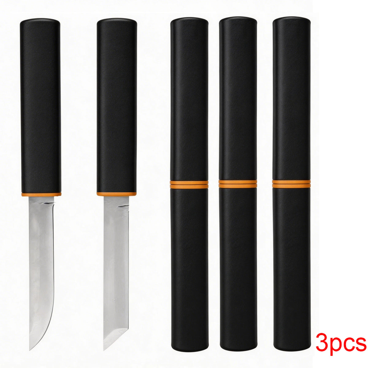 Stainless Steel Fixed Blade Knife – Dragon & Phoenix Design Fixed Blade Knife Axl 3pcs A