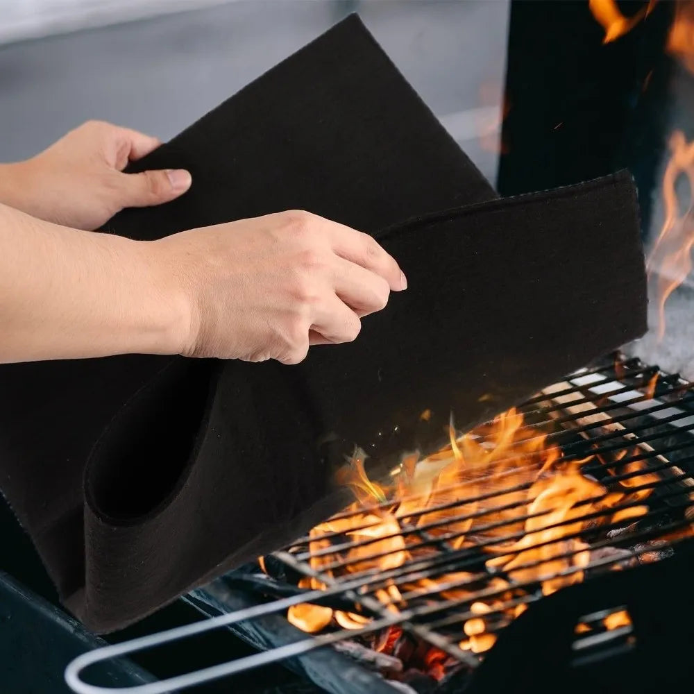 Carbon Fiber Felt Fireproof Welding Blanket 100×100cm Welding Safety Blanket Axl