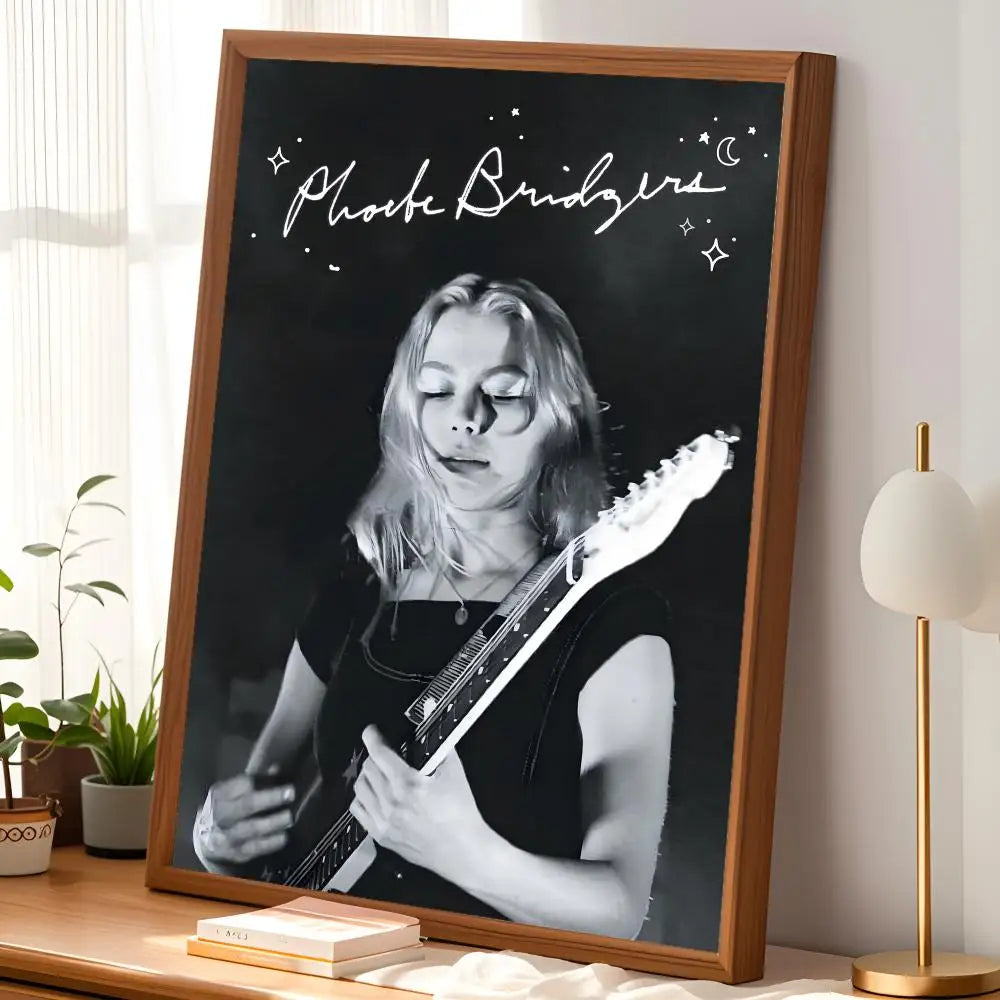 Phoebe Bridgers HD PVC Wall Art Poster – Self-Stick Decor Wall Art Poster Axl
