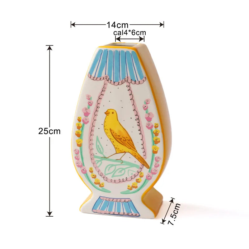 Modern Ceramic Vase – Luxury Aesthetic Home Table Decor Decorative Ceramic Vase Axl Square Mouth
