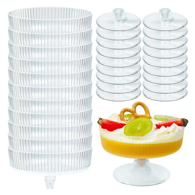 10-Pc Detachable Plastic Champagne Flutes – BPA-Free Party Set Champagne Flutes Set Axl