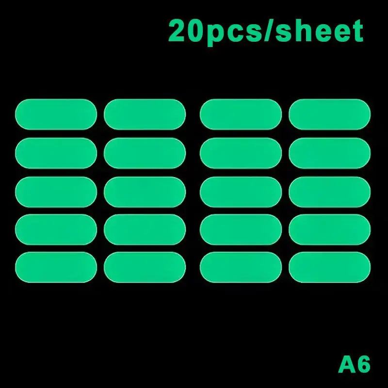 Glow in the Dark Stickers for Switches, Stairs & Motorcycle Glow Decal Stickers Axl A6