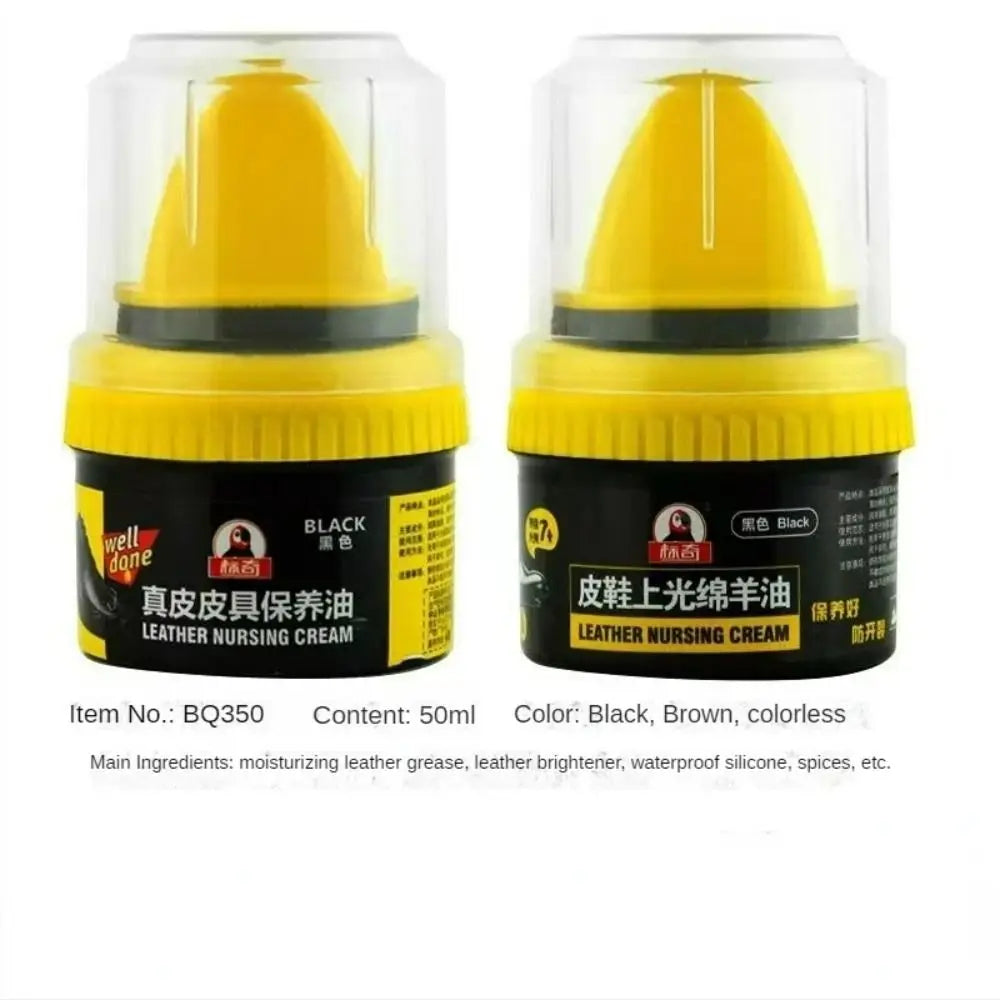 Leather Shoe Cleaner & Polish Cream – Shine Wax 50ml Leather Shoe Polish Axl