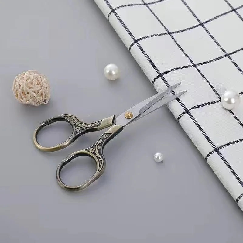 Vintage Stainless Steel Embroidery Scissors | Tailor Sewing Shears Embroidery Scissors Axl Khaki