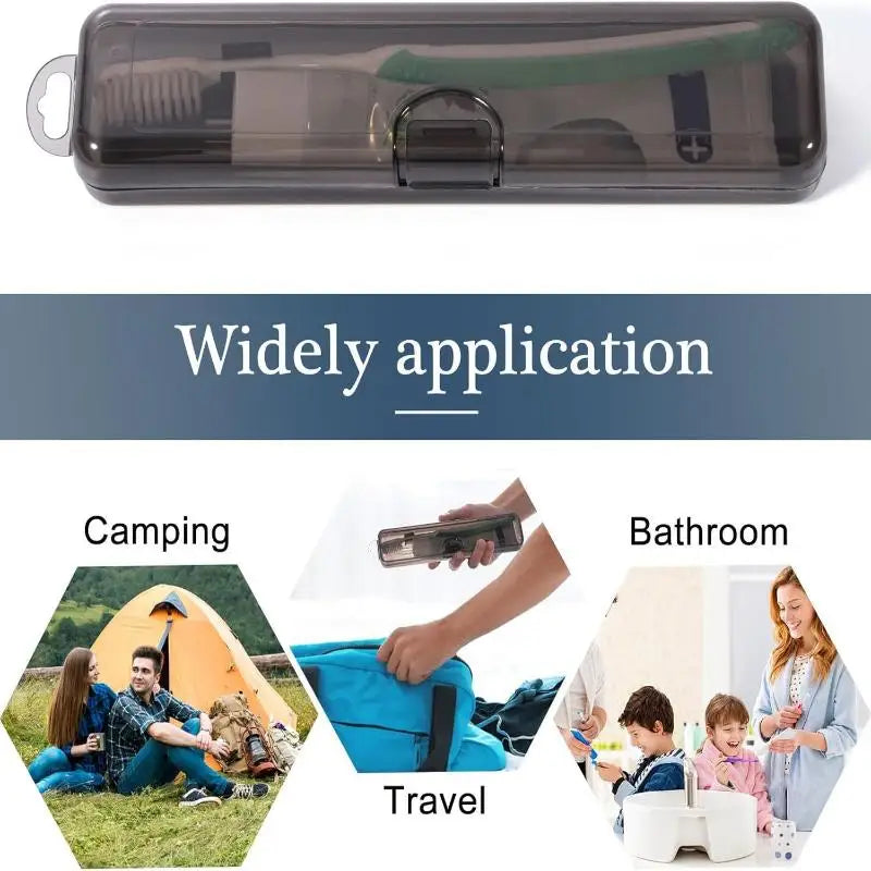 Travel Toothbrush Case – Transparent Portable Storage Box Toothbrush Travel Case Axl