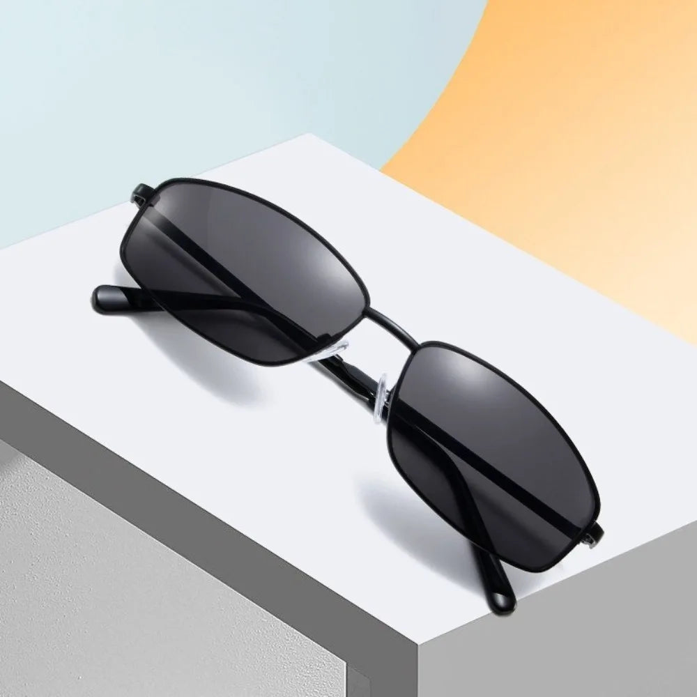 Y2K Square Sunglasses UV400 Metal Frame – Outdoor Shades Fashion Sunglasses Axl