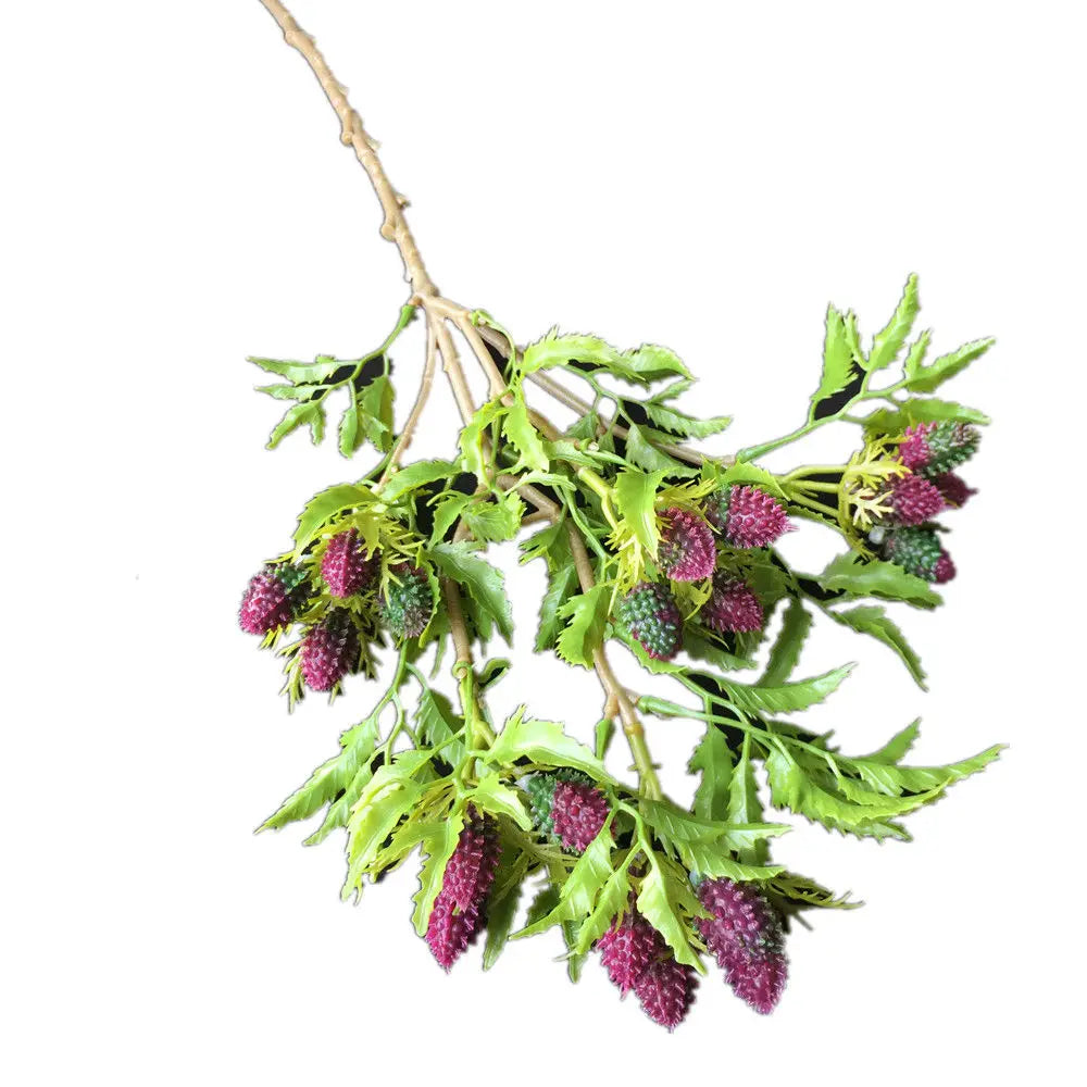 Artificial Berry Branch 3-Fork Stem – Wedding Floral Décor Artificial Floral Stem Axl Brown