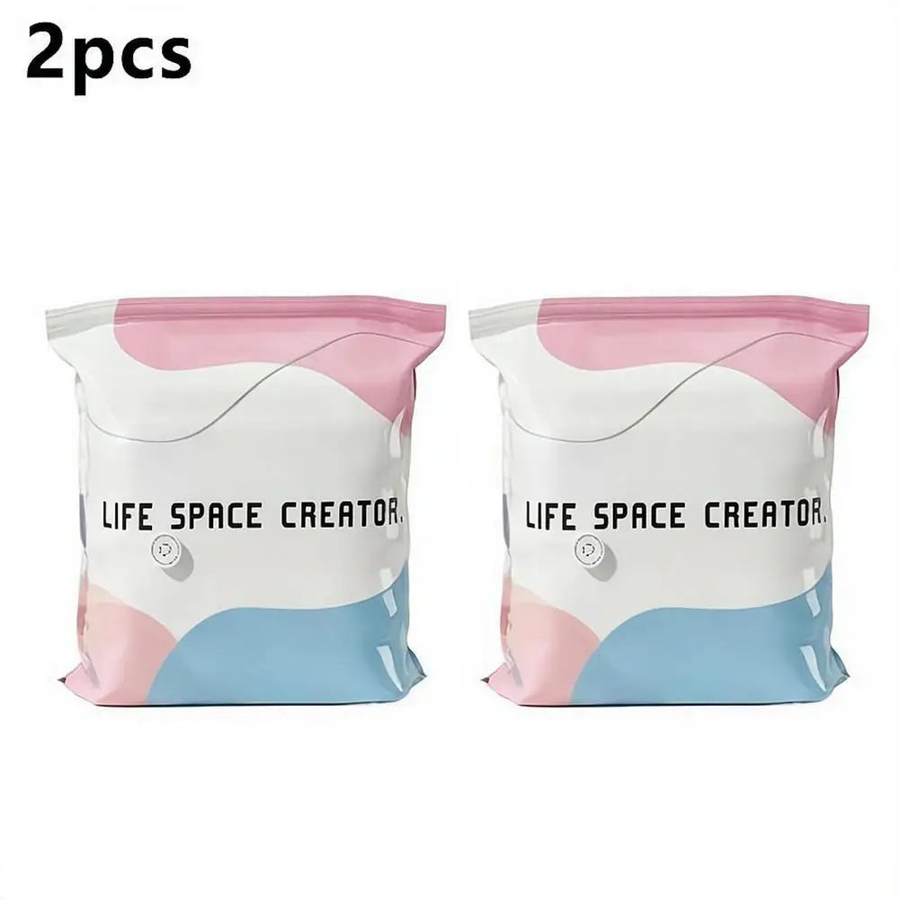 No-Pump Vacuum Storage Bags – Clothes, Comforters & Blankets Vacuum Storage Bags Axl 2pcs Large