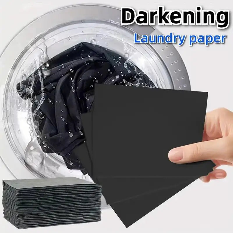 Black Color Enhancer Laundry Sheets – Anti-Fade, 5–30 Pack Laundry Color Sheets Axl