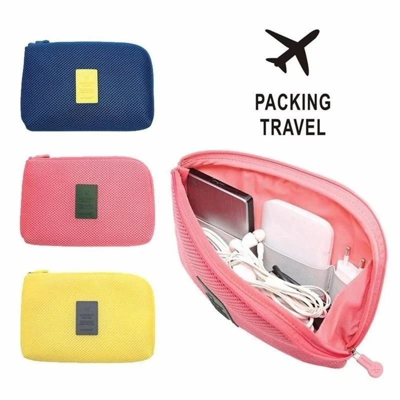 Travel Digital Organizer Bag – USB Cable, Earphone & Gadget Travel Organizer Bag Axl