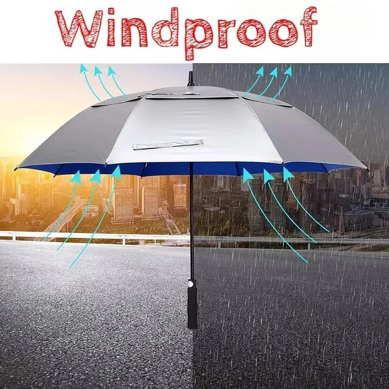 180CM Double-Layer Long Handle UV & Windproof Umbrella Long Handle Umbrella Axl