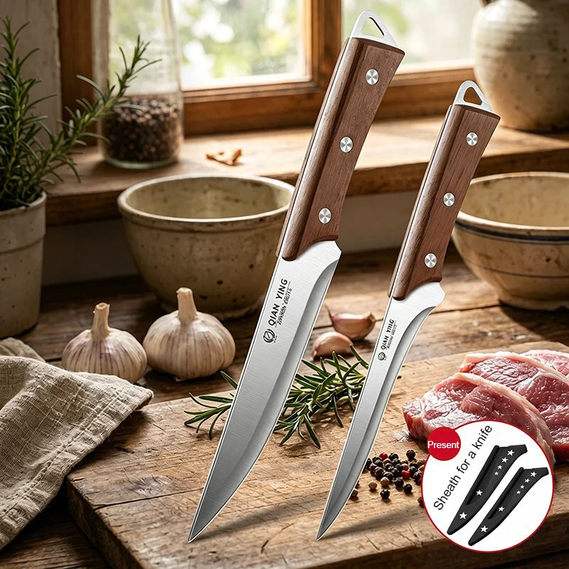Professional Boning Knife – Sharp Blade & Wood Handle | 22cm Boning Knife Axl