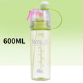 600ml Spray Water Bottle with Straw | Leak-Proof Sports Cup Spray Sports Water Bottle Axl green