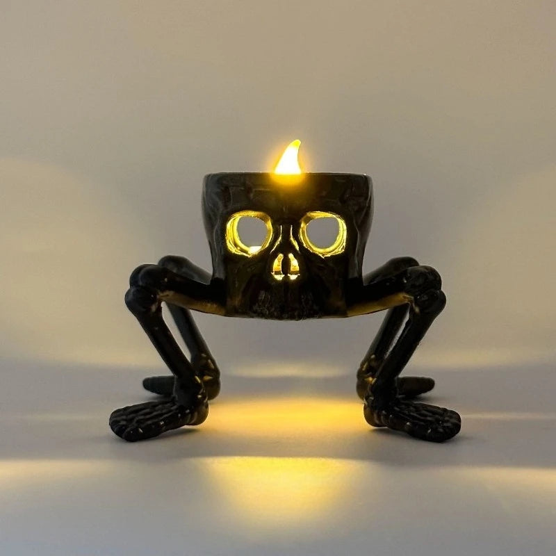 Modern Skull Night Light Figurine – Desktop Decor Ornament Decorative Night Light Axl