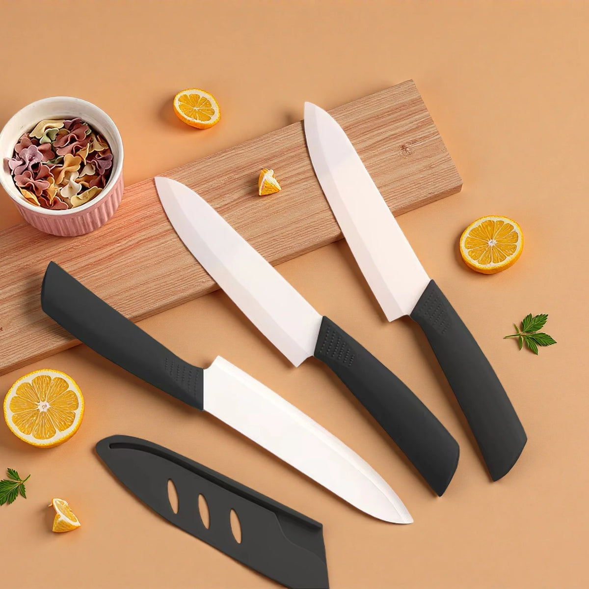 Ceramic Paring Knife 3/4/5 Inch – Rust-Free with Blade Cover Ceramic Paring Knife Axl