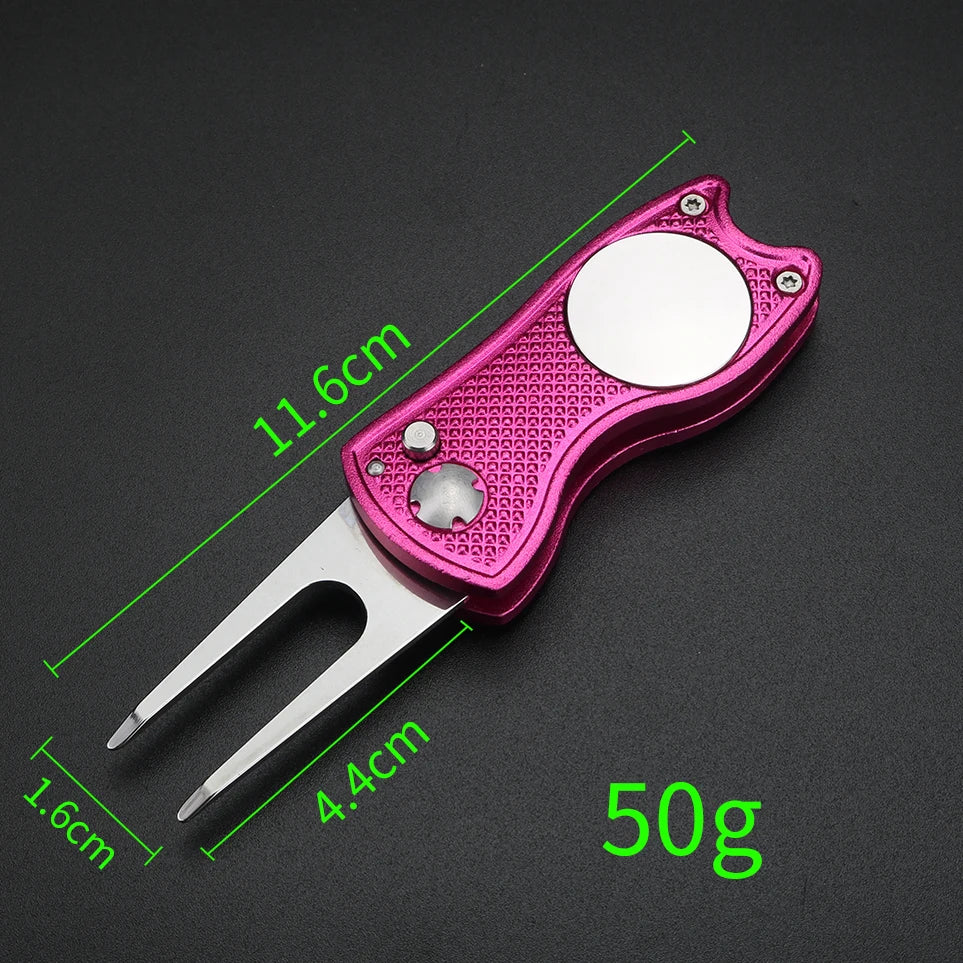 Golf Green Fork – Aluminum & 440C Stainless Steel Divot Tool Golf Divot Tool Axl