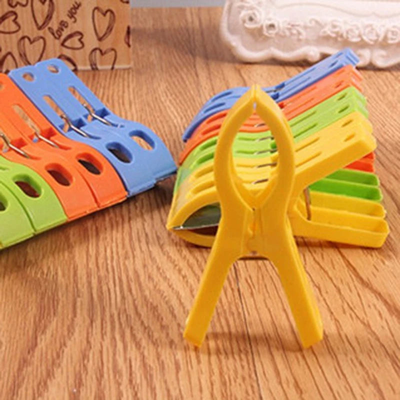 8-Pack Large Windproof Clothespins – Heavy-Duty Spring Clamps Clothespins Clamp Set Axl