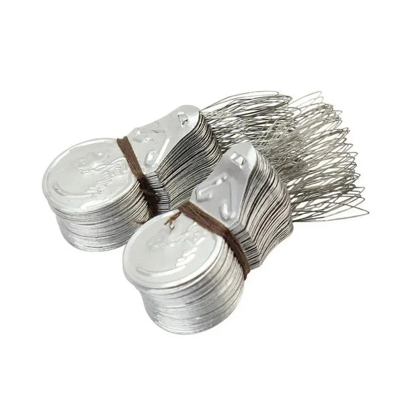 100-Piece Aluminum Bow Wire Needle Threader Set | Sewing Tool Needle Threader Set Axl