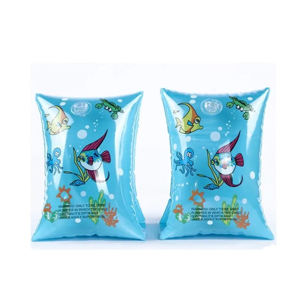 Inflatable Kids Swimming Arm Floats – Pool Armbands 2 Pack Inflatable Swim Armbands Axl Blue