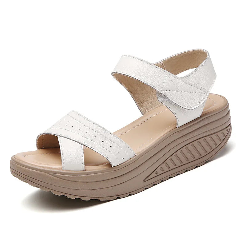 Women's Wedge Platform Sandals – Arch Support & Ankle Strap Wedge Sandals Axl
