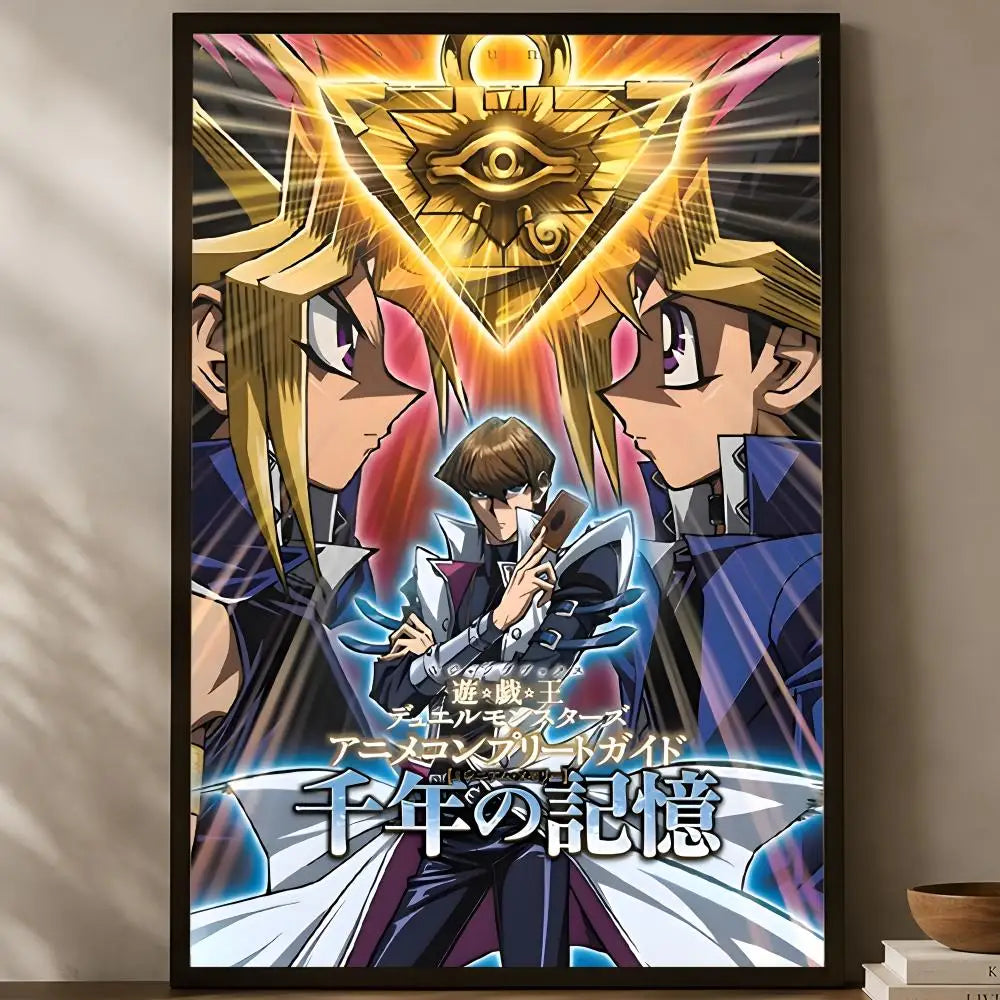 Yu-Gi-Oh Self-Stick HD PVC Wall Poster – Waterproof Home Decor Wall Art Poster Axl White09 15X20cmNoframe