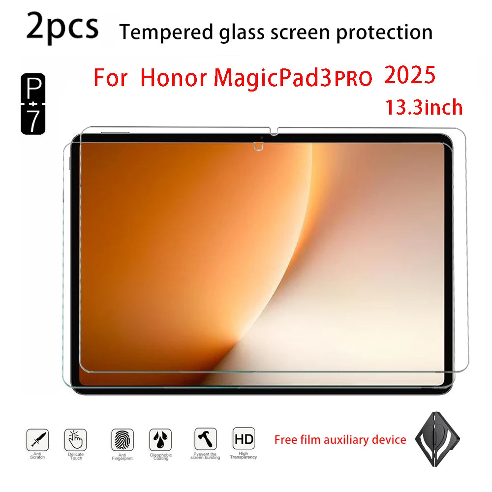2-Pack HD Tempered Glass Screen Protector for Honor MagicPad Tablet Screen Protector Axl for magicpad3pro13.3