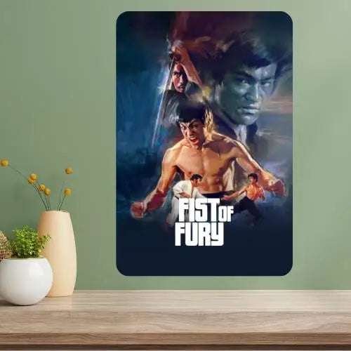 Fist of Fury Classic Movie Metal Poster Sign | Retro Wall Art Metal Wall Sign Axl aluminum sign aluminum 20x30cm
