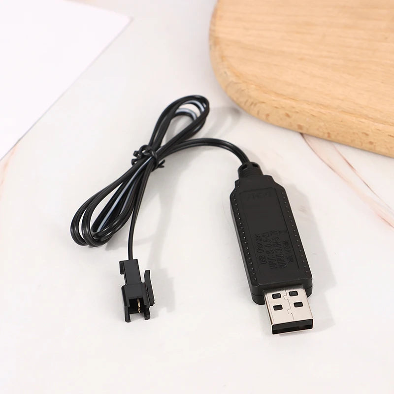 USB Charging Cable 3.7V SM-2P for RC Cars, Drones & Aircraft RC Battery Charger Cable Axl