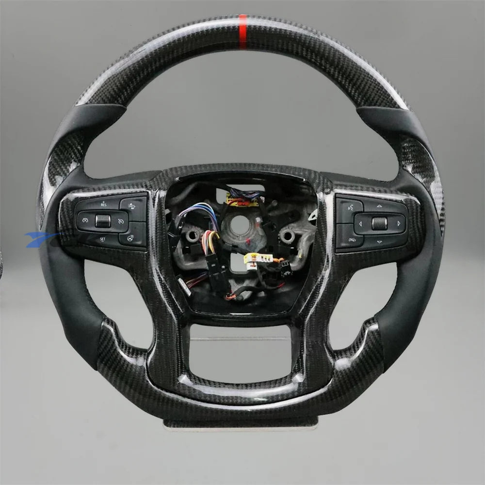 Custom Carbon Fiber Steering Wheel – Silverado 1500 2019–2024 Custom Steering Wheel Axl Steering Wheel