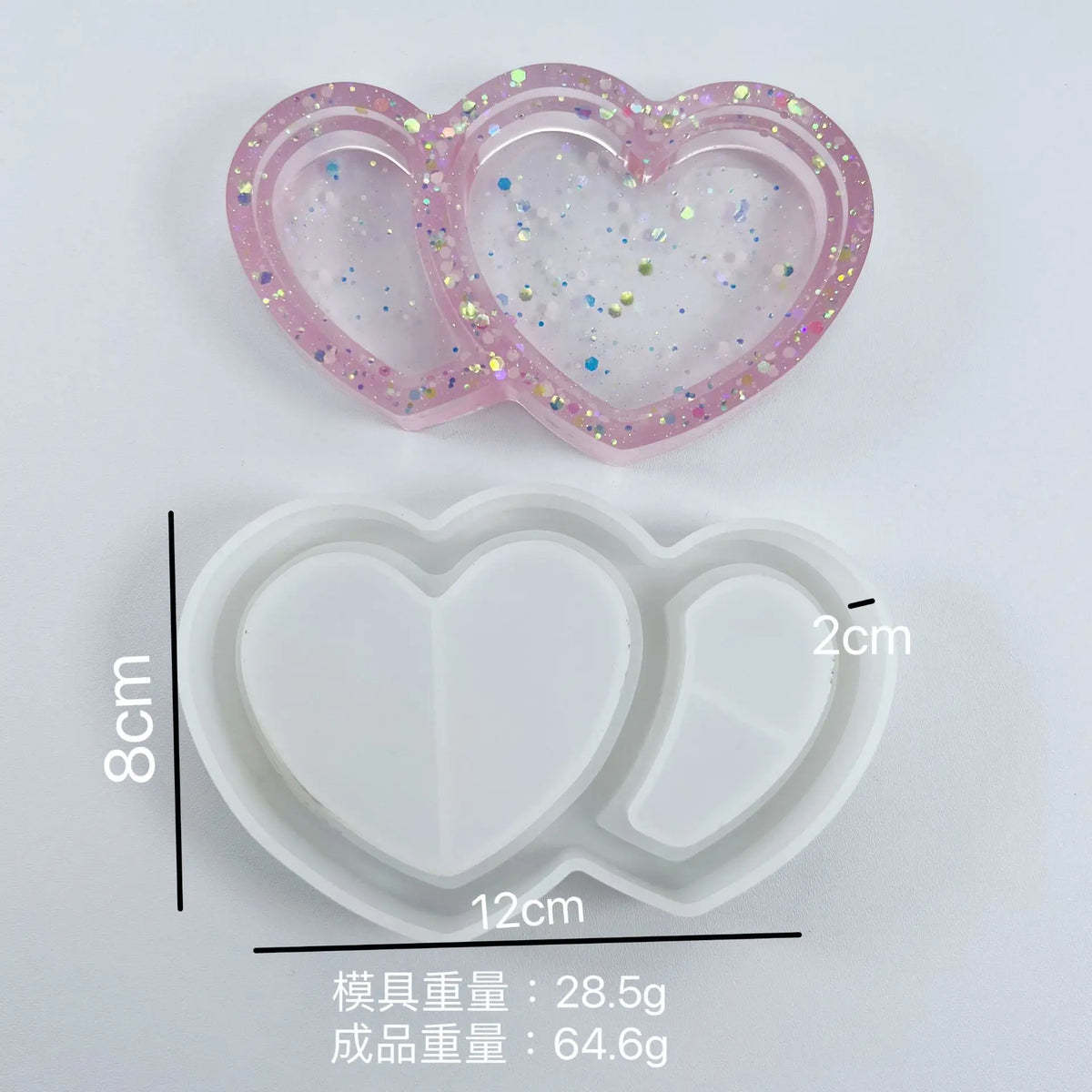 Silicone Resin Molds – Heart, Star & Cloud Coaster DIY Set Silicone Craft Mold Axl Heart