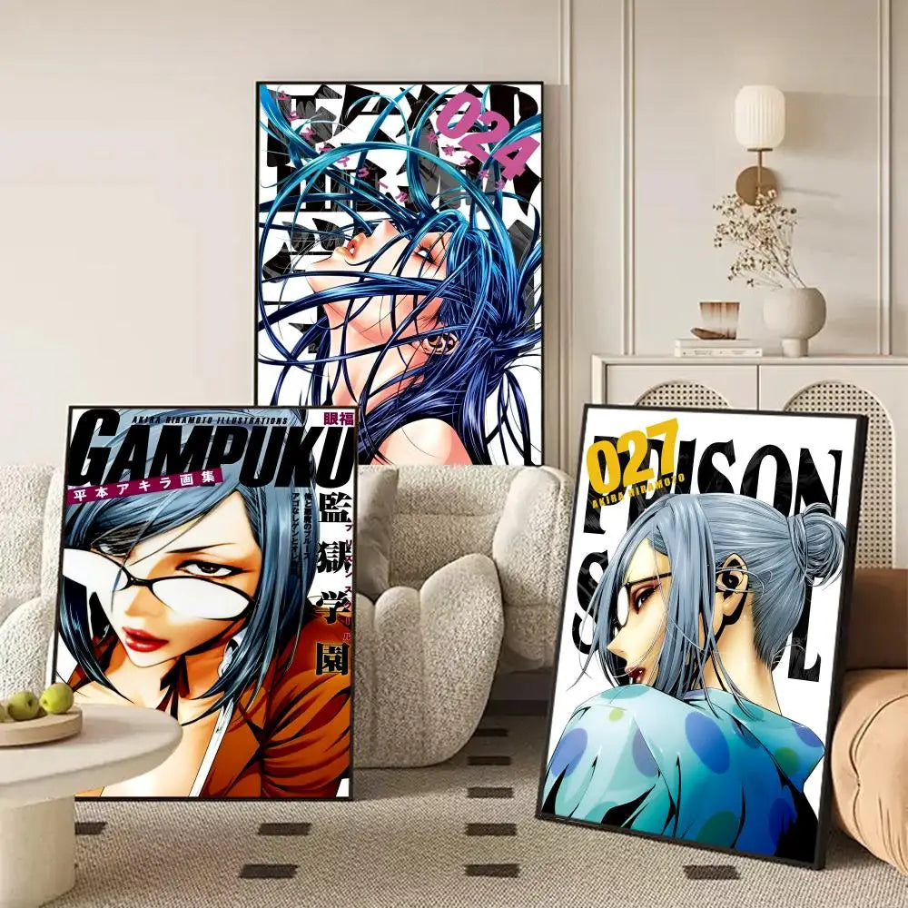 Anime Prison School Canvas Wall Art – Unframed Poster Print Canvas Wall Art Axl