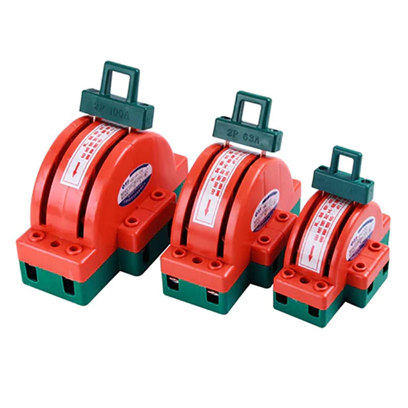 DPDT Knife Disconnect Switch 2 Pole Double Throw 32A 63A 100A Knife Disconnect Switch Axl