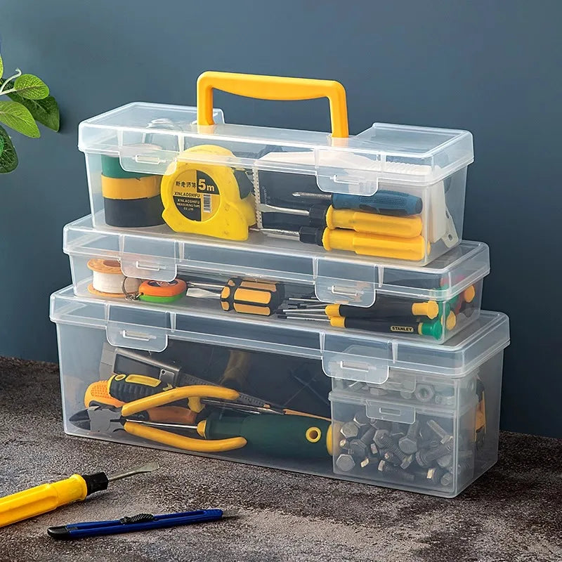 Transparent Multi-Compartment Hardware Parts Organizer Box Parts Organizer Box Axl