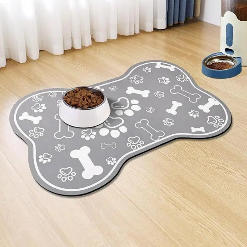 Diatomaceous Earth Pet Placemat – Non-Slip Absorbent Food Mat Pet Feeding Mat Axl J 20X30cm