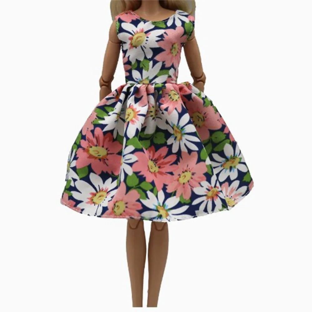 Handmade Doll Clothes Floral & Polka Dot Dresses for 30cm Dolls Doll Clothes Axl 6