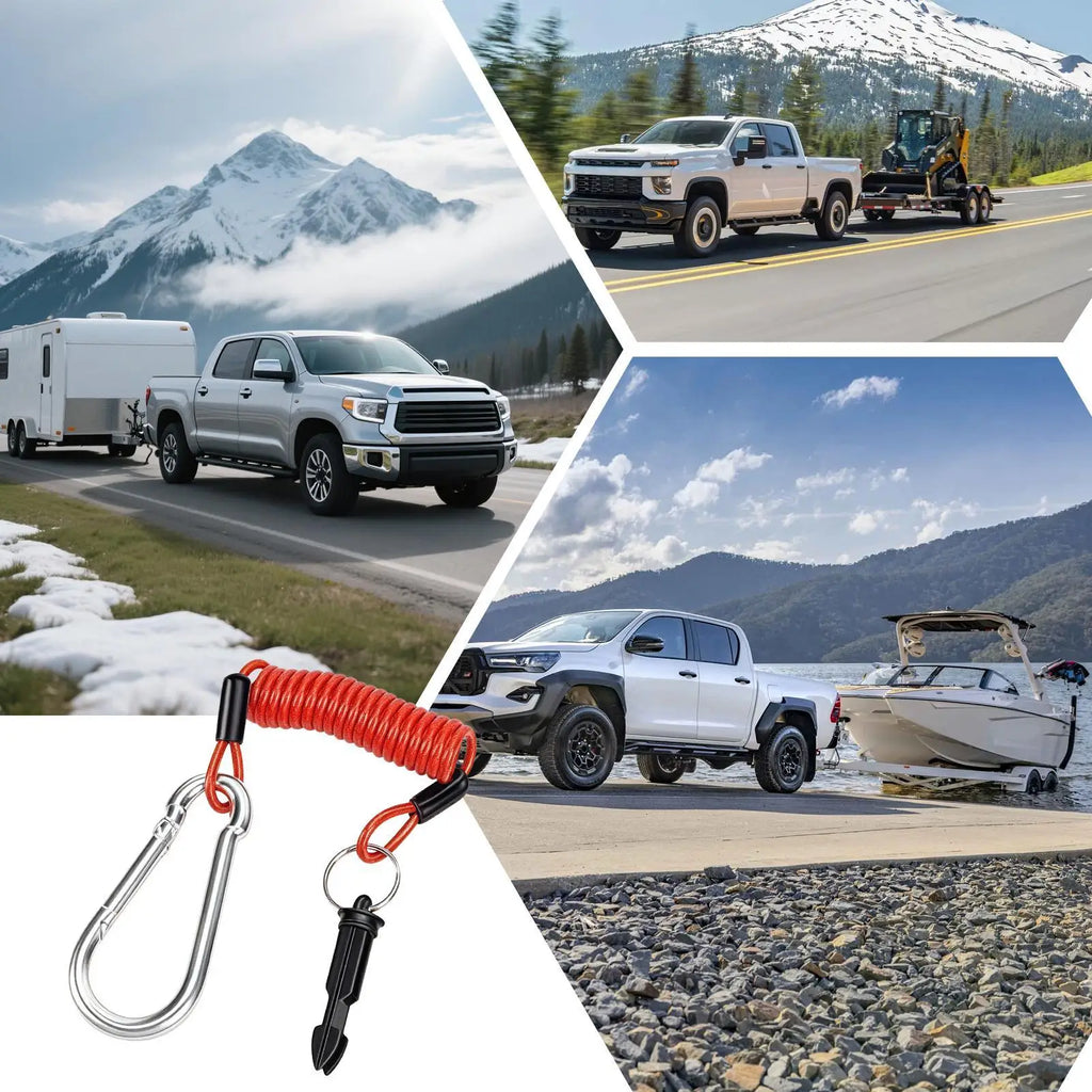 Trailer Breakaway Cable 4FT/6FT | 304 Stainless Steel Safety Cable Trailer Safety Cable Axl