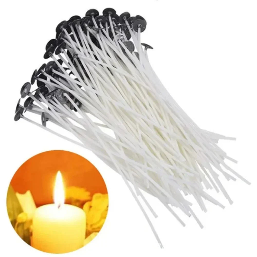 100pc Pure Cotton Candle Wicks – DIY Tealight & Floating Candles Candle Making Wicks Axl
